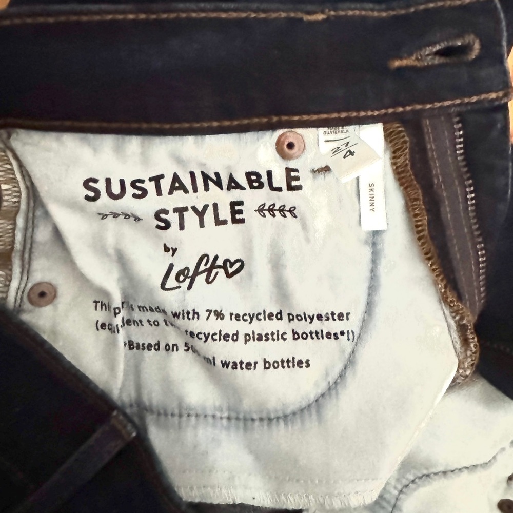 High Rise Slim Jeans in Dark Wash - Picture 3 of 4